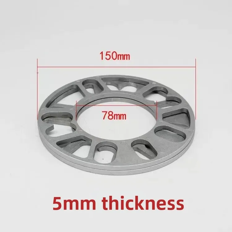 Aluminum Wheel Spacer Shim Plate Adaptor for Tire Fitment on Vehicles with 4x100 4x114.3 5x100 5x108 5x114.3 5x120 Lug Patterns