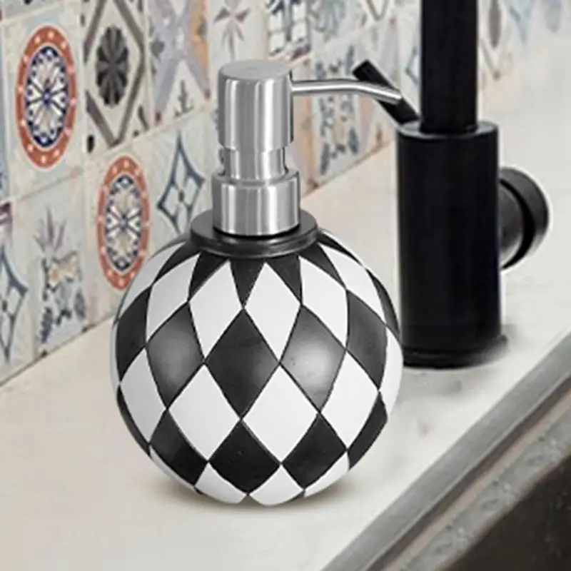 

Modern chessboard style bathroom soap dispenser bath soap dispenser home bathroom and kitchen soap dispenser
