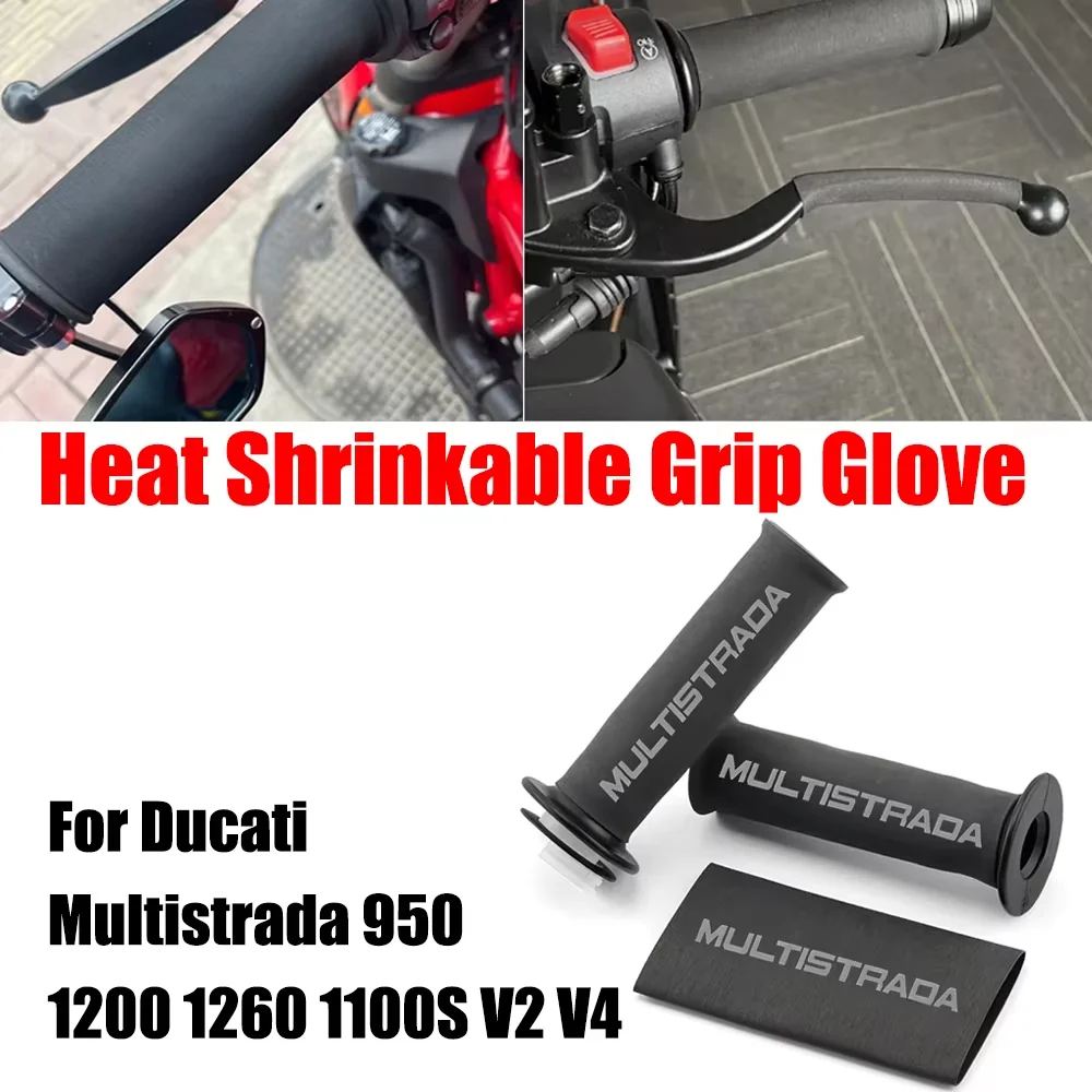 

For Ducati Multistrada 950 1200 1260 1100S V2 V4 Motorcycle Clutch Brake Lever Heat Shrinkable Grip Non-slip Rubber Glove Cover