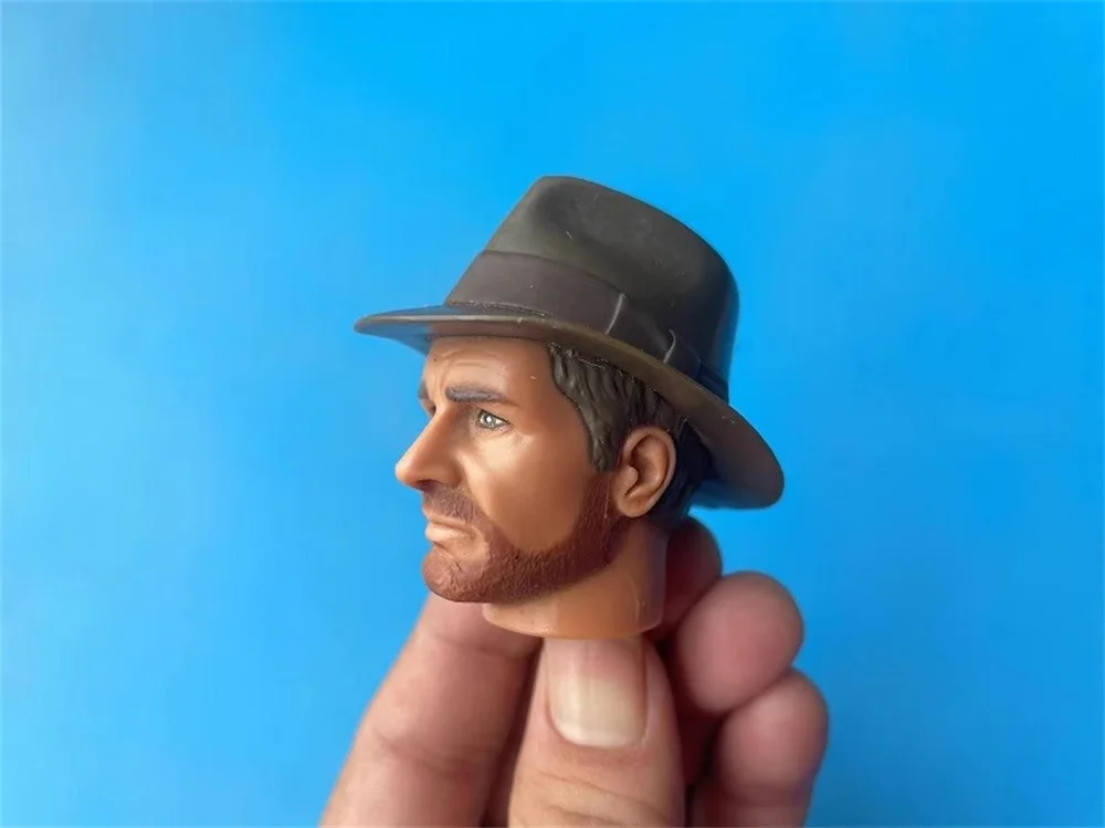 1/6 ชายสหรัฐฯ Harrison Treasure Head ประติมากรรมแกะสลักหมวกสําหรับตัวเลขการกระทํา 12 นิ้ว DIY Collection