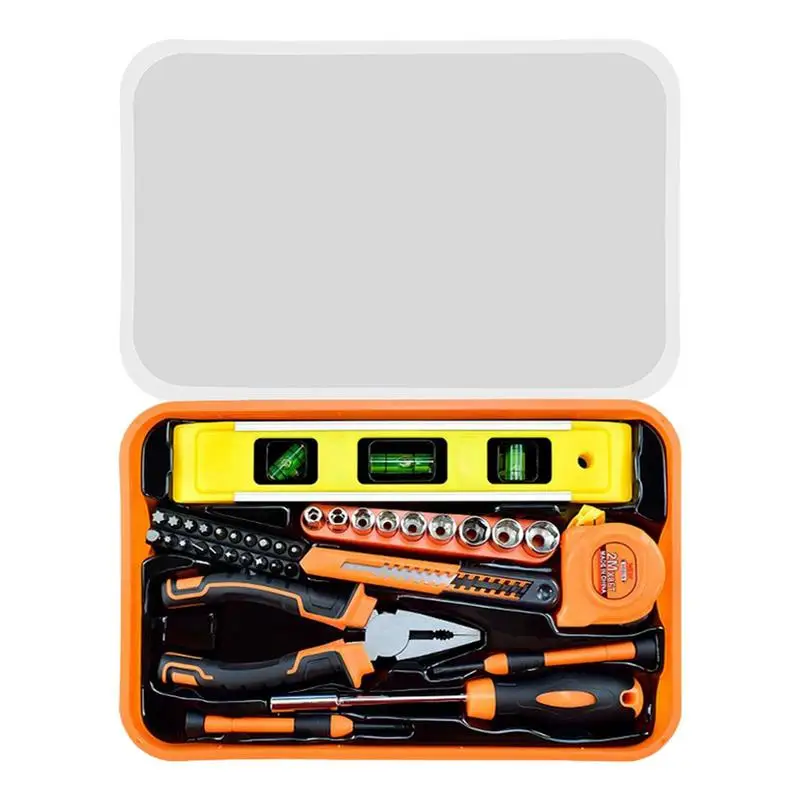 

Complete Tool Box Set Household Repair Hand Tool Set Socket Wrench Screwdriver Knife Woodworking Work Tool Kit Toolbox Toolset