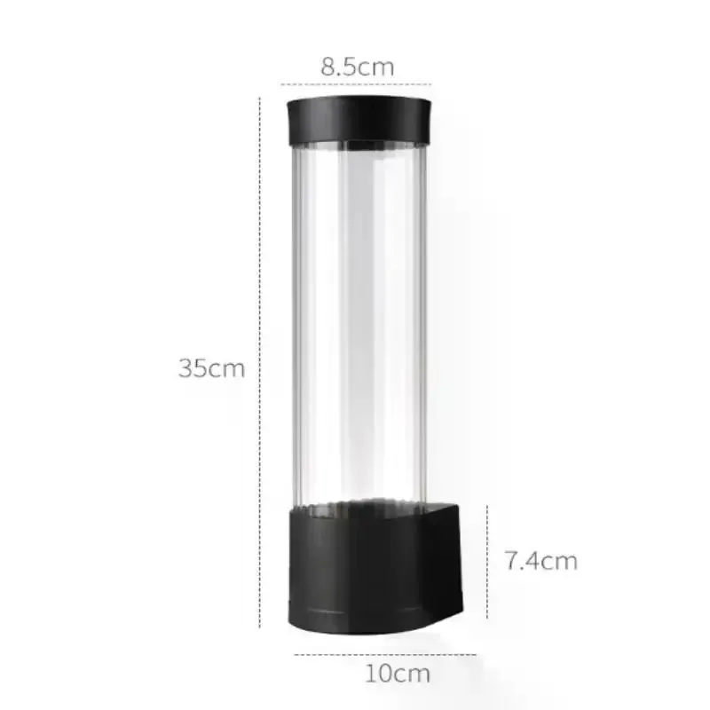 Disposable Paper Cup Dispenser Disposable Cup Extractor Wall Mounting Plastic Cup Holder Dispenser Automatically Drops Cup