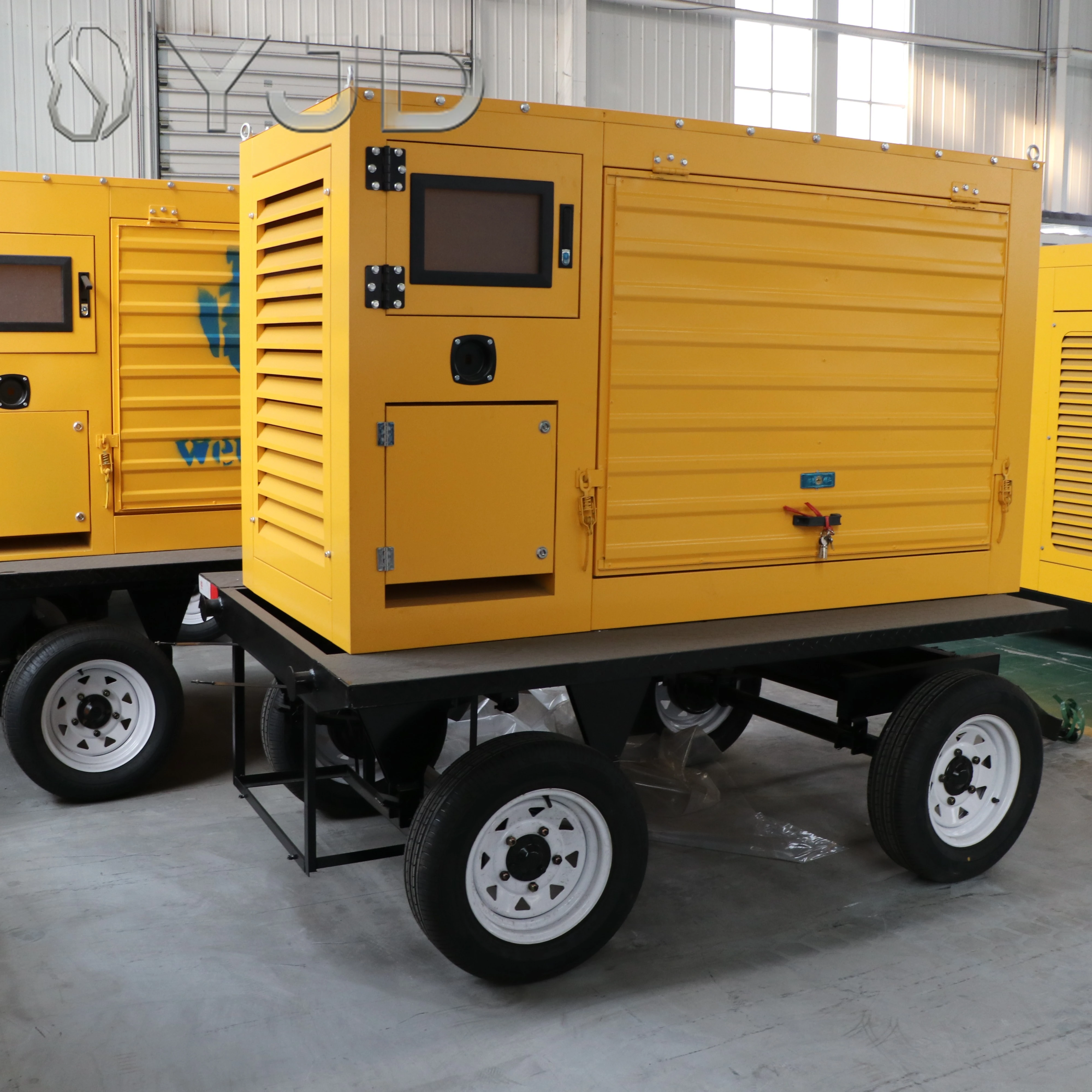 Fast Deployment Mobile Genset 100KVA with Self-Contained Fuel Tank & Tools