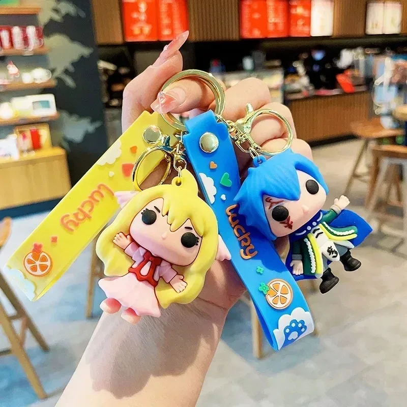 لطيف سيارة مفتاح سلسلة أنيمي الجنية الذيل المفاتيح ناتسو رمادي لوسي ارزا سلاسل المفاتيح النساء قلادة أصدقاء زوجين بالجملة كيرينغ الهدايا