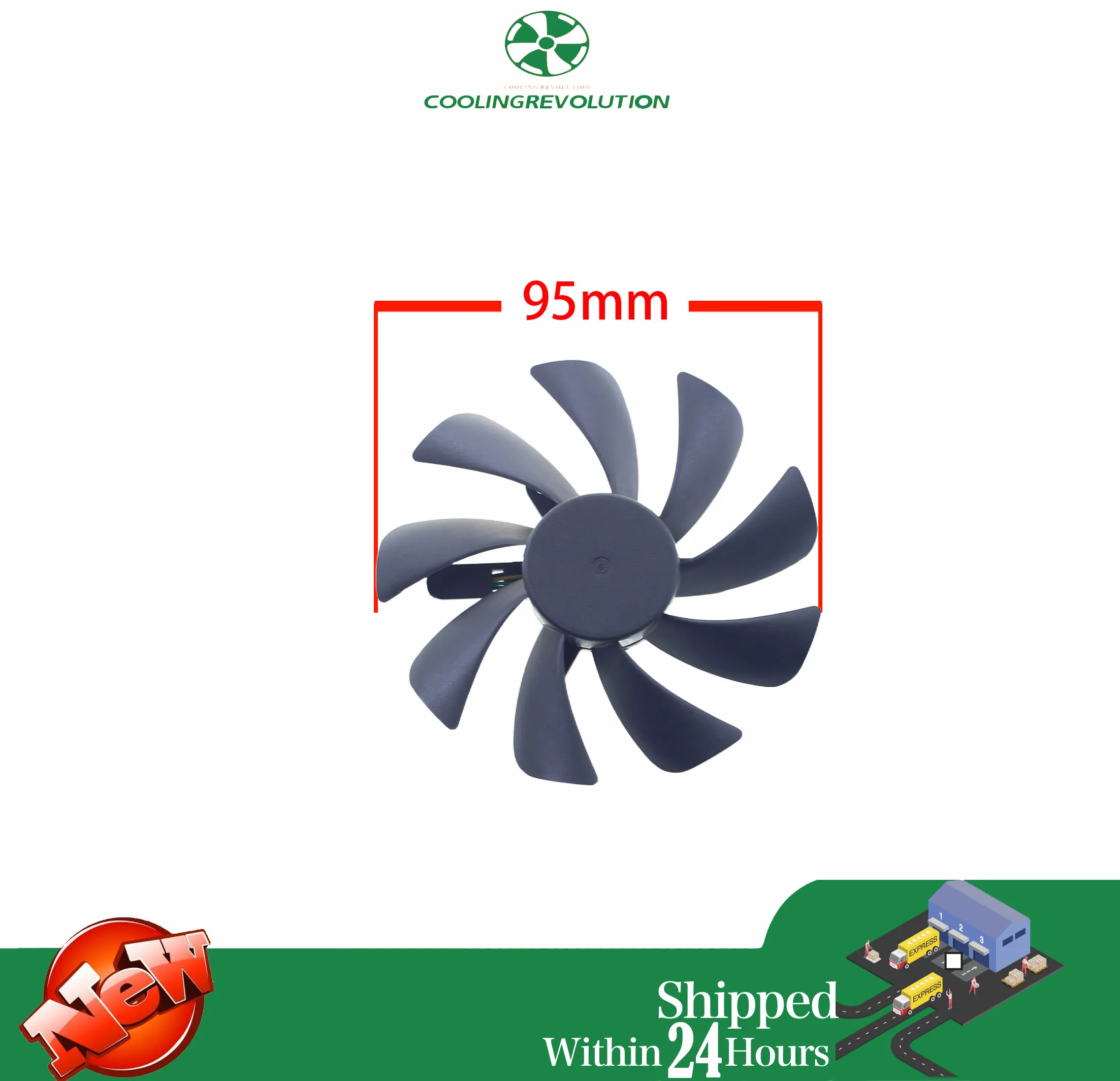 95MM XY-D10015SH DC12V 0.55A Graphics fan for MSI GTX 1650 GTX 1660 Ti AERO ITX 6G OC