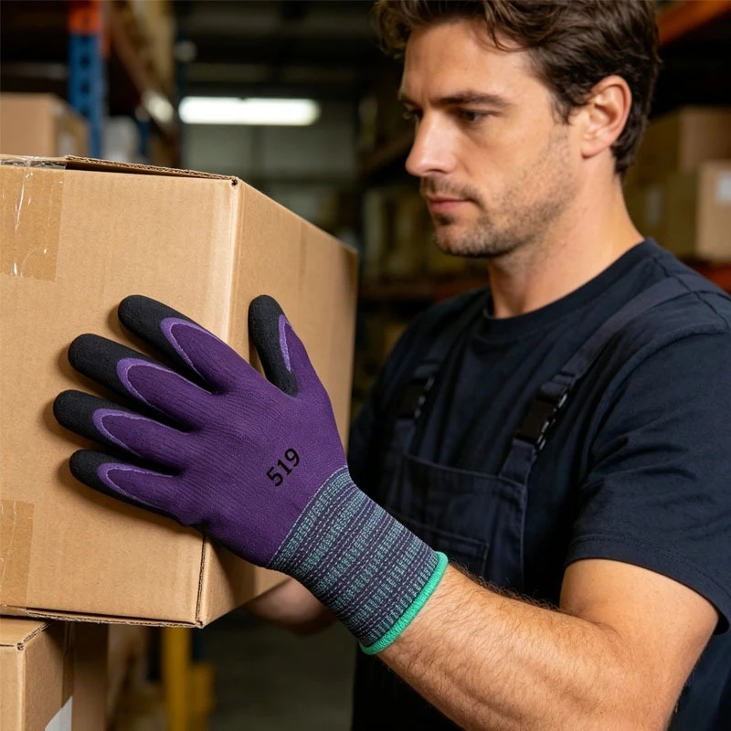 

12pcs Durable Work Gloves Handling Jobs Protective Gloves Warehouse Operations Reinforced Work Gloves for Abrasion Resistance