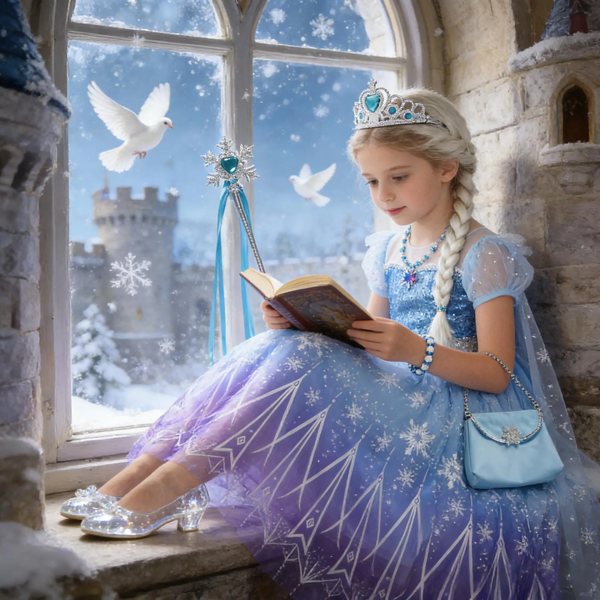 Vestido de juego de rol de Elsa para niña, disfraz de Frozan, vestidos de princesa, ropa de Carnaval, vestido lujoso de boda y cumpleaños para niña 2026