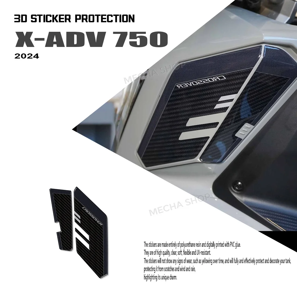 

For X-ADV 750 Decorative Stickers Motorcycle 3D Stickers Protected in Storage Box Xadv750 X ADV 750 X ADV750 2021 2022 2023 2024