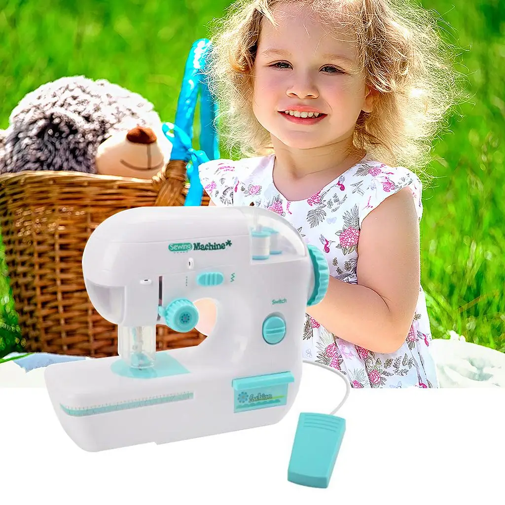 Máquina de costura de simulação infantil brinquedos educativos interessantes para meninas