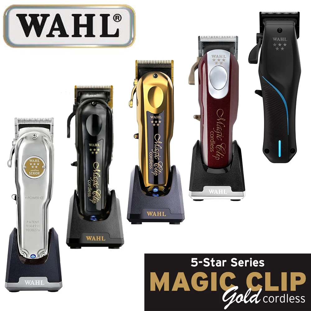 

Профессиональная машинка для стрижки волос Wahl Vapor 8148 Magic Clip Senior Barber, беспроводная машинка для стрижки волос, триммер для волос и бритва с фольгой для парикмахеров и стилистов