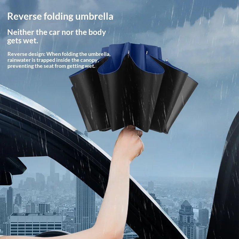 Large Manual Umbrella Men Women Extra Large Windproof Waterproof Double Layer Folding Umbrella Anti-UV Sun Rain 2 Person
