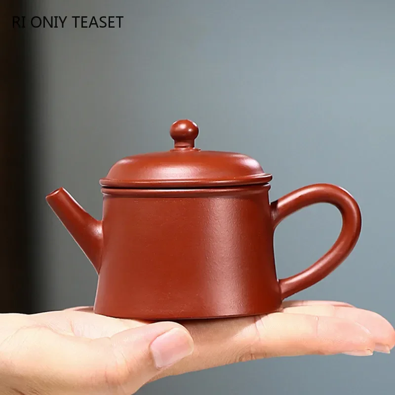 75ml Yixing Purple Clay Teapot Small Capacity Famous Handmade Tea Pot Raw Ore Dahongpao Kettle Chinese Zisha Tea Set Gifts