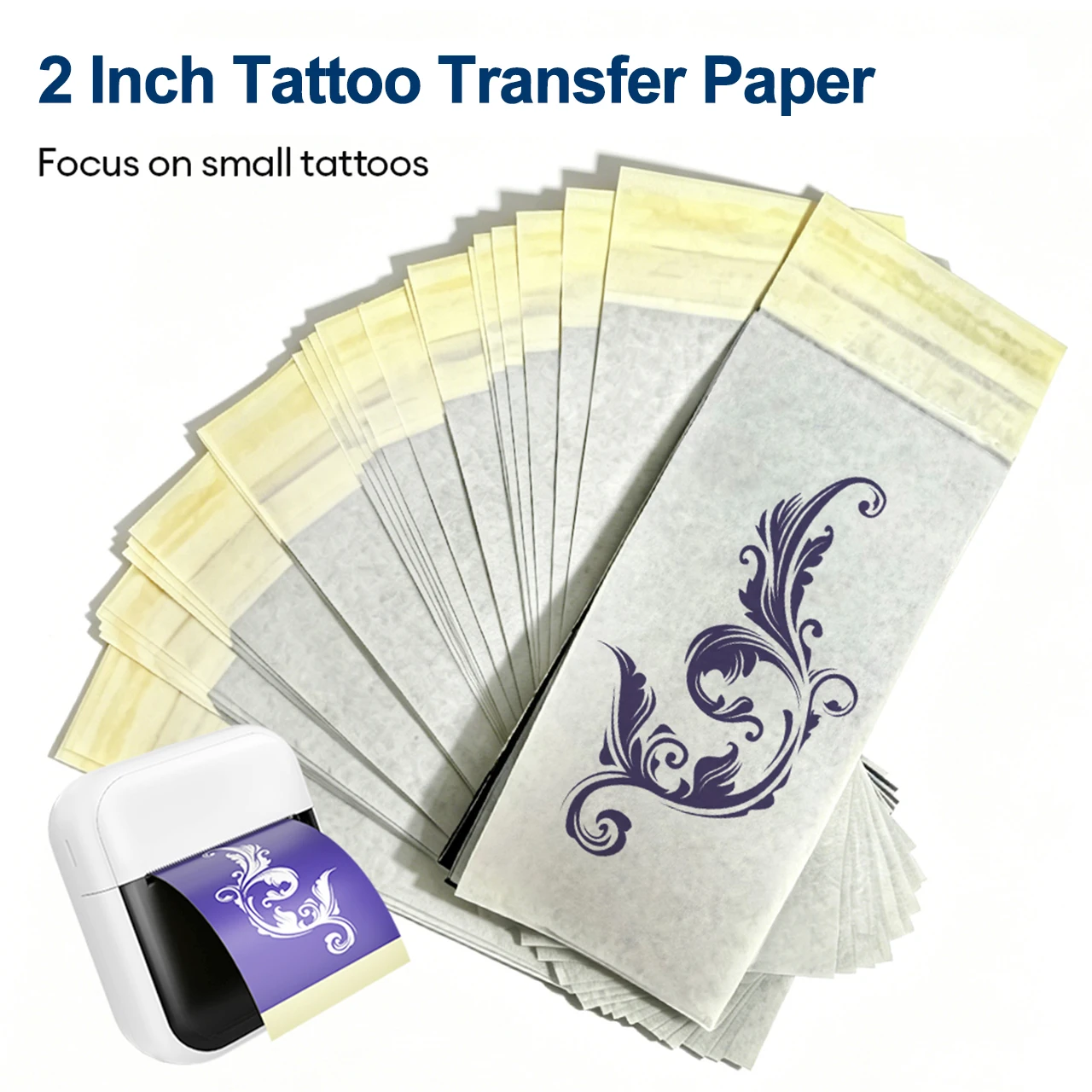 2Inch Tattoo Paper 50mm Mini Tattoo Transfer Papers For C50 Mini Portable Thermal Printer Stencil Transfer Paper Template Copier
