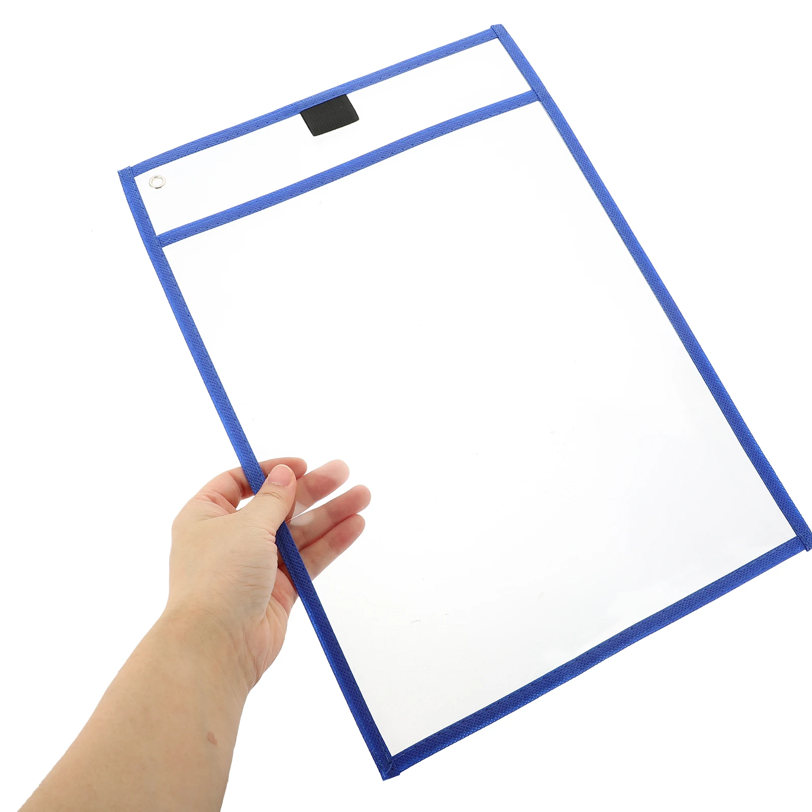 

10pcs Dry Erase File Bag Transparent Reusable Kids Writing Office Supplies Portable Sheet Protector Storage Folder