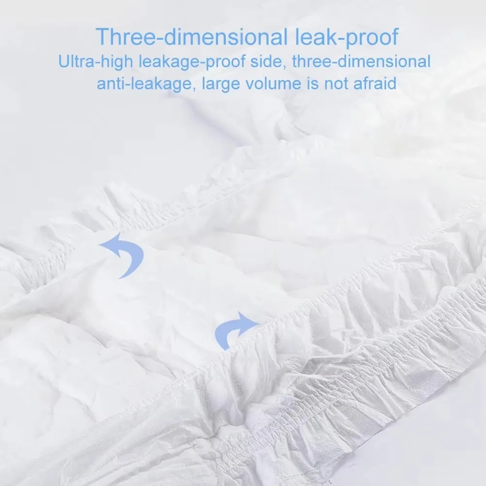 8-10Pcs/bag Adult Elderly Diapers Double-Layer Absorber Leakproof Pants Breathable Medical Hospital Homeuse Older Care Supplies - view 4