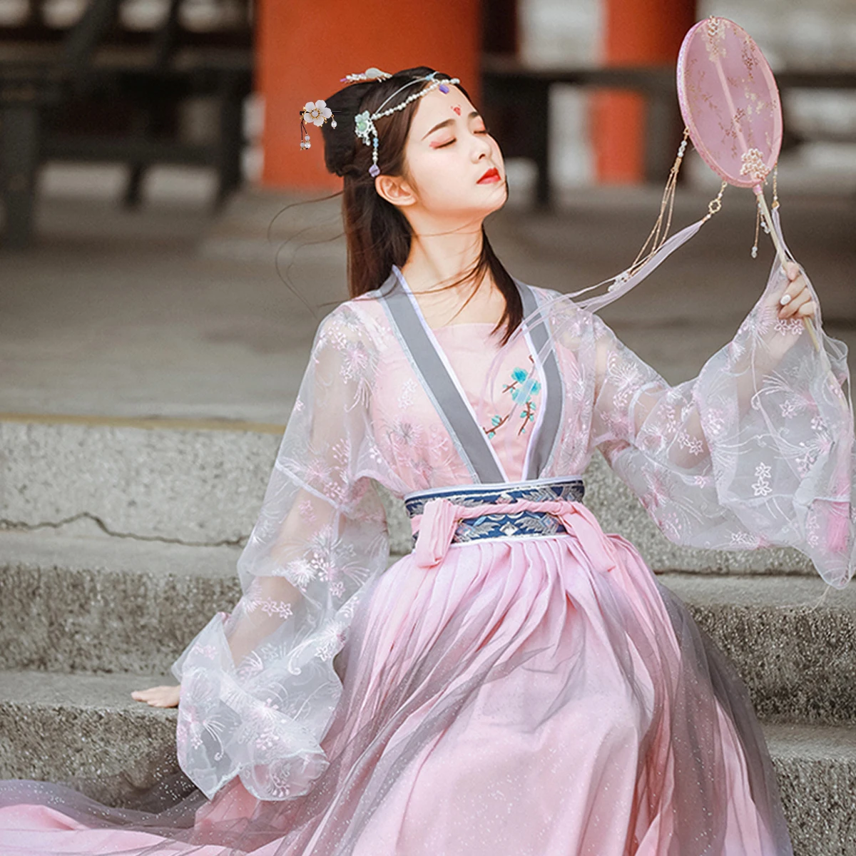 

Pearl Glass Hairpin Bamboo Shape Ancient Clips Retro Durable Practical Party Festival Photography Ceremonies Elegant