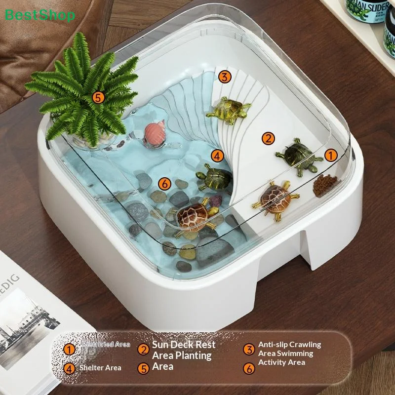 ♩ 透明なカメタンク、家庭用デスクトップ装飾カメボックス、日 - Home Decor Habitat のレビューと価格