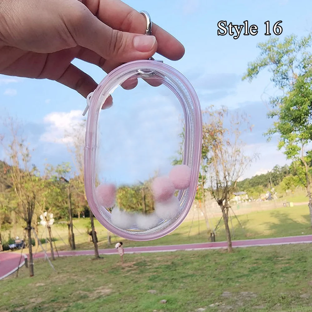 Caja misteriosa de PVC transparente gruesa, organizador de llavero, bolsa de protección, estuche de almacenamiento de juguetes misteriosos, muñeca