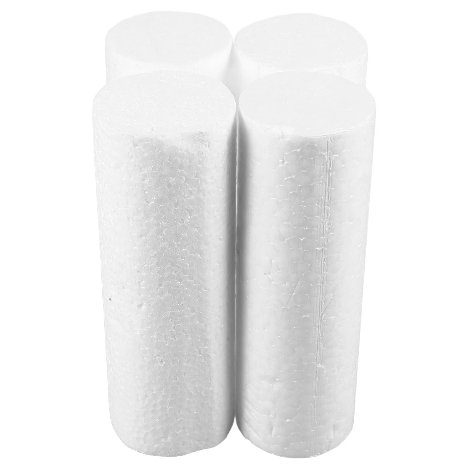 4Pcs Foam Cylinders Polystyrene Foam Tubes Vibrant Colors DIY Projects Early Learning Craft Supplies for Artistic Activities