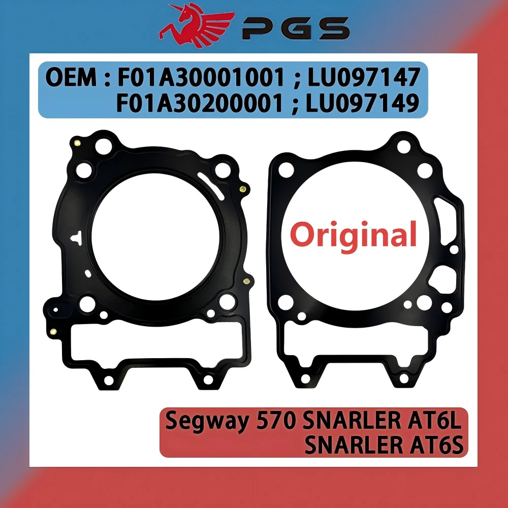 

Original Cylinder Head Gasket Cylinder Gasket Kit For SEGWAY 570 SNARLER AT6L AT6S F01A30001001 F01A30200001 LU097147 LU097149