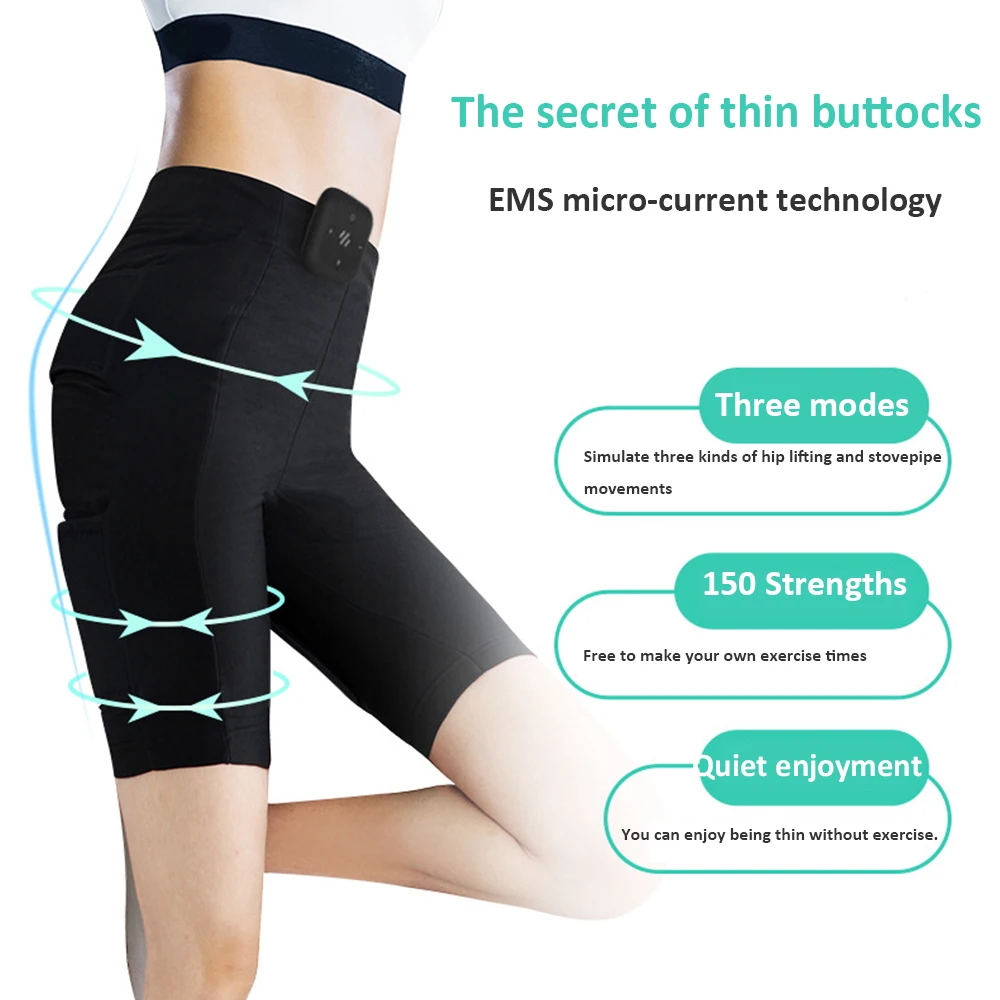 New intelligent fitness Machine EMS Muscle Stimulator Buttock leg short Pants for Men and Women Workout Fitness silimming pants