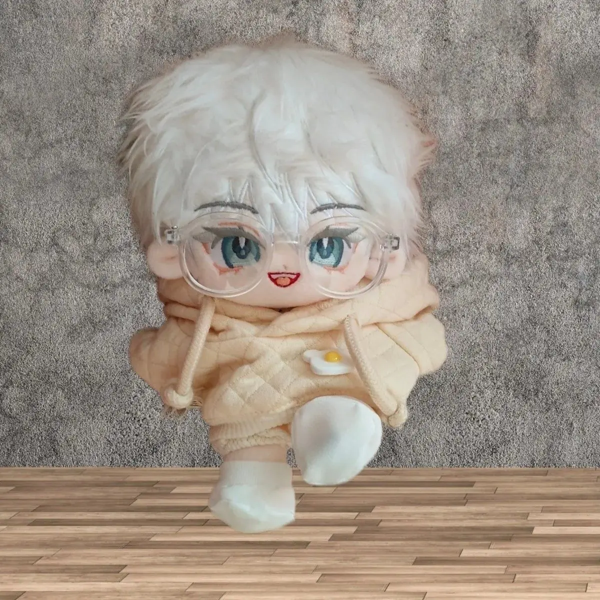 Marionnette Satoru Gojo en Coton et Peluche pour Enfant, Jujutsu Kaimple, Corps d'Anime avec Modules, Décoration de Collection, Jouets Personnalisés, 20cm