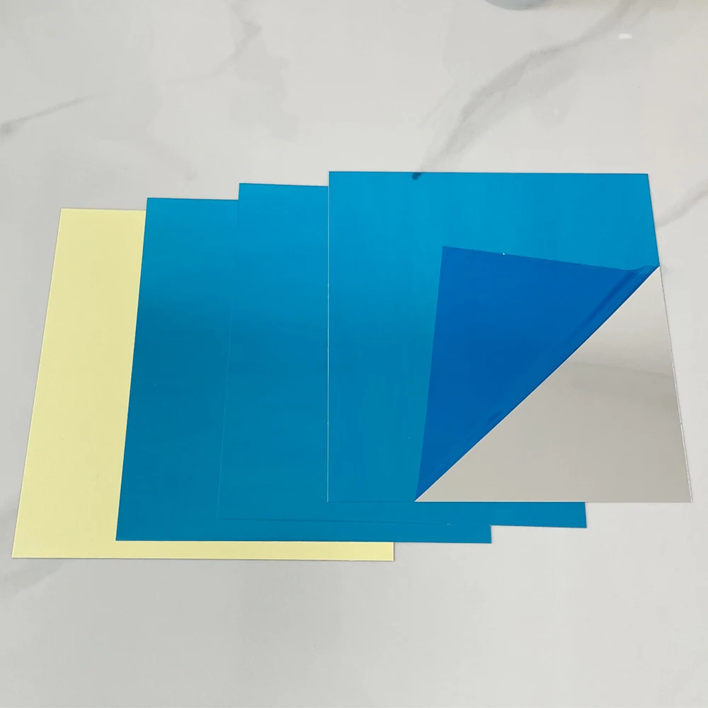 0.2mm thickness-15x15cm Mirror Tiles Wall Sticker Square Self Adhesive Stick On DIY Funny Home Decoration
