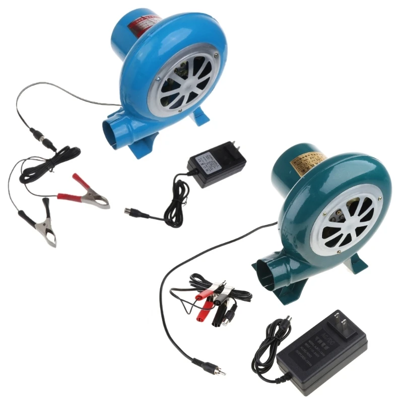 

BBQ Air Blower Fan DC12V 2800R AC100-240V for Barbecue Camping Stove Fans Adjustable Speed with 12V Clip