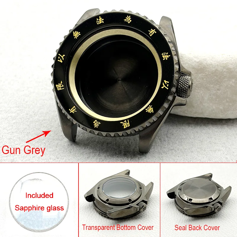 

Корпус для часов 41 мм Mod Gun Grey SKX007 SRPD, заводная головка на 3.0, подходит для механизмов NH35 4R 7S, водонепроницаемость 20ATM, мужской корпус для дайверских часов, кастомный.