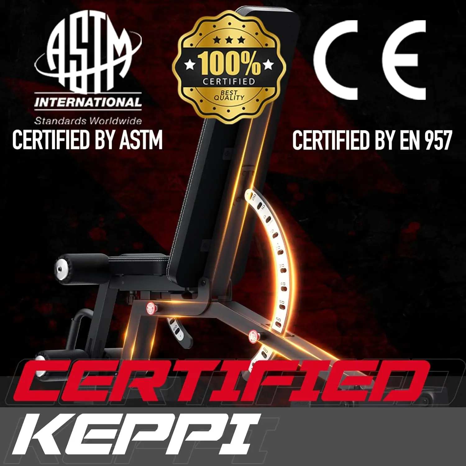 Panca pesi da 1200 libbre, panca per carichi pesanti1000 PRO Panca da allenamento regolabile Set di presse per allenamento di forza in palestra a casa, rimovibile