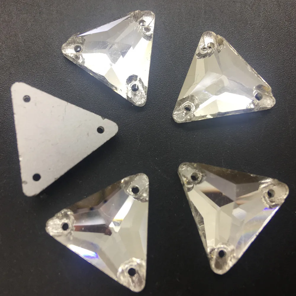 TopStone الأشكال الغنية كريستال واضح لون الزجاج الخياطة حجر الراين فلاتباك خياطة على الحجارة ستراس للملابس والاكسسوارات الأحذية #5