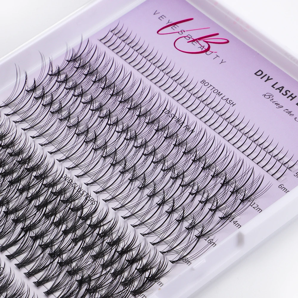 

Veyesbeauty XpertVolume DIY Cluster Lashes One More + Series Dropshipping Bottom Lower Eyelash Extension Natural Segmented Lash