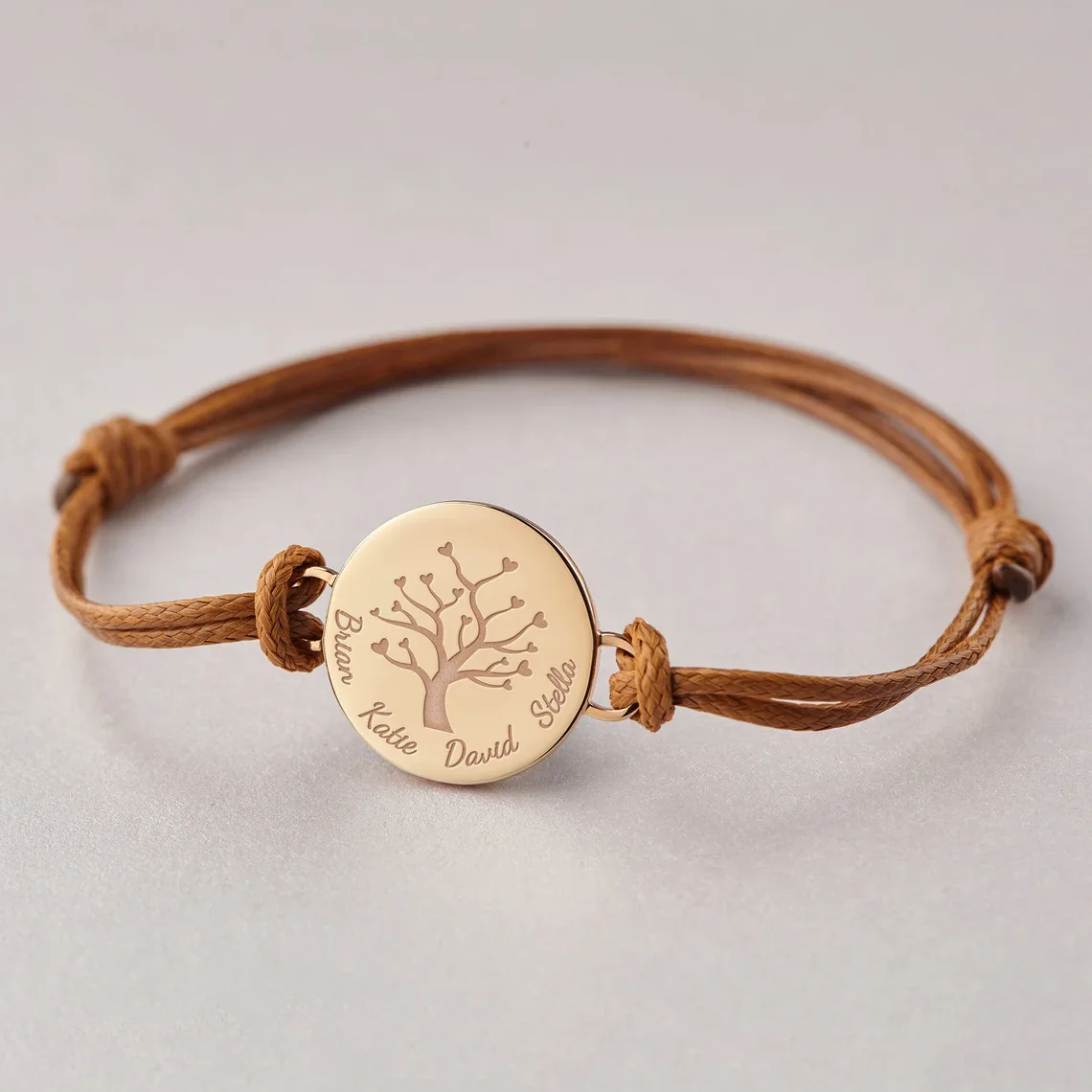 Personalized Tree Of Life Custom Name Bracelet Mom Adjustable Bracelet Stainless Steel with Kids Names Gift for Mom Jewelry