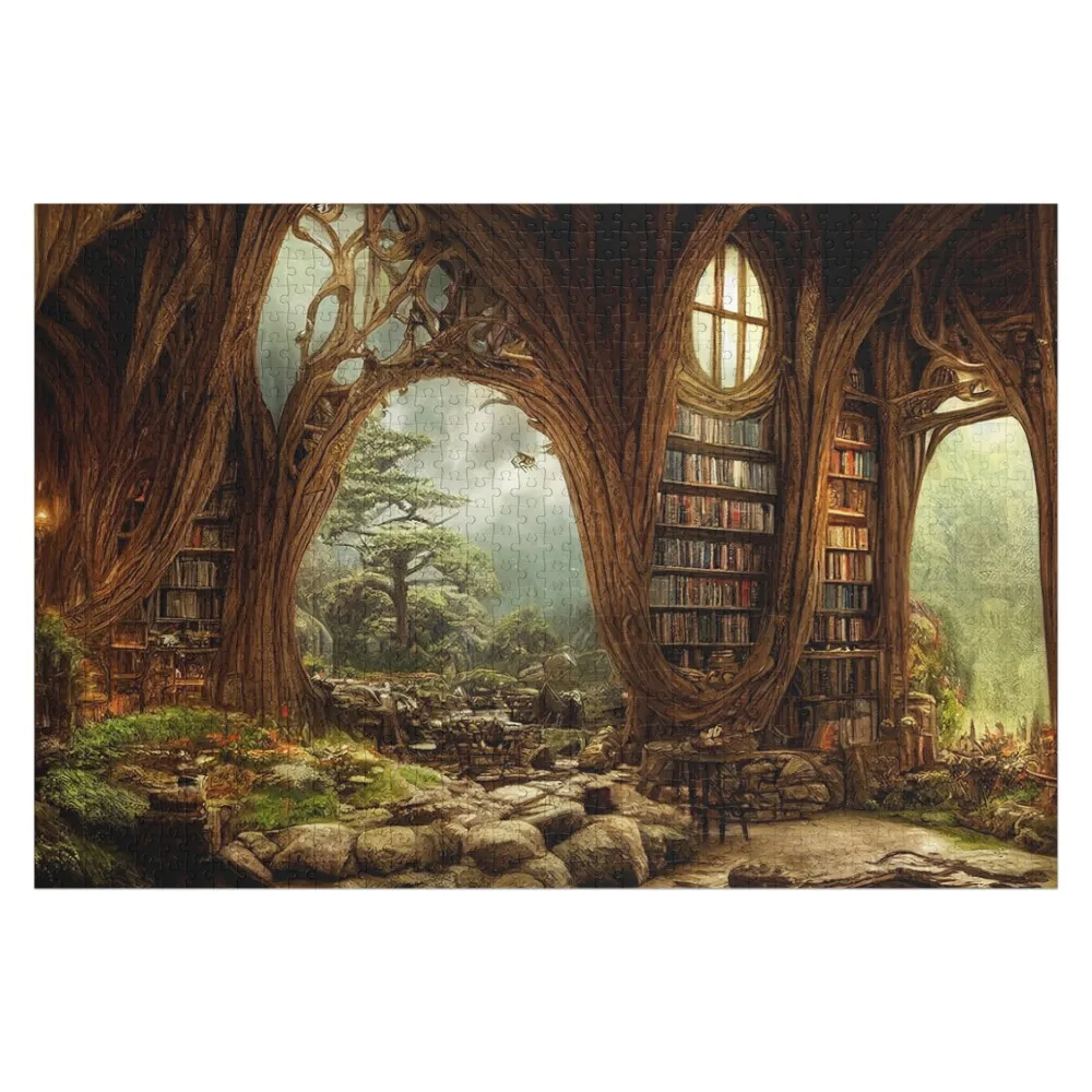 

Деревянный пазл для взрослых с индивидуальной фотографией: «Уютный дом в стиле фэнтези»