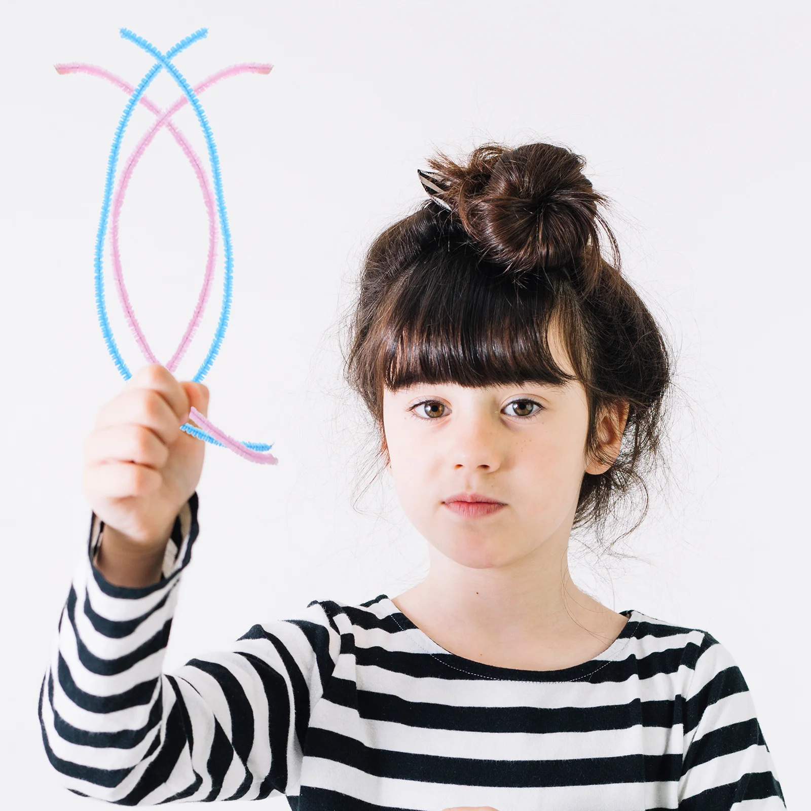 

100 шт. красочные стебли из синели, материалы для рукоделия «сделай сам» для детей, креативные проекты, мелкая моторика, яркие забавные товары для рукоделия