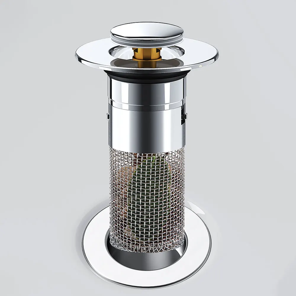 Isolate Odor and Prevent Cockroaches-Stainless Steel Floor Drain Filter