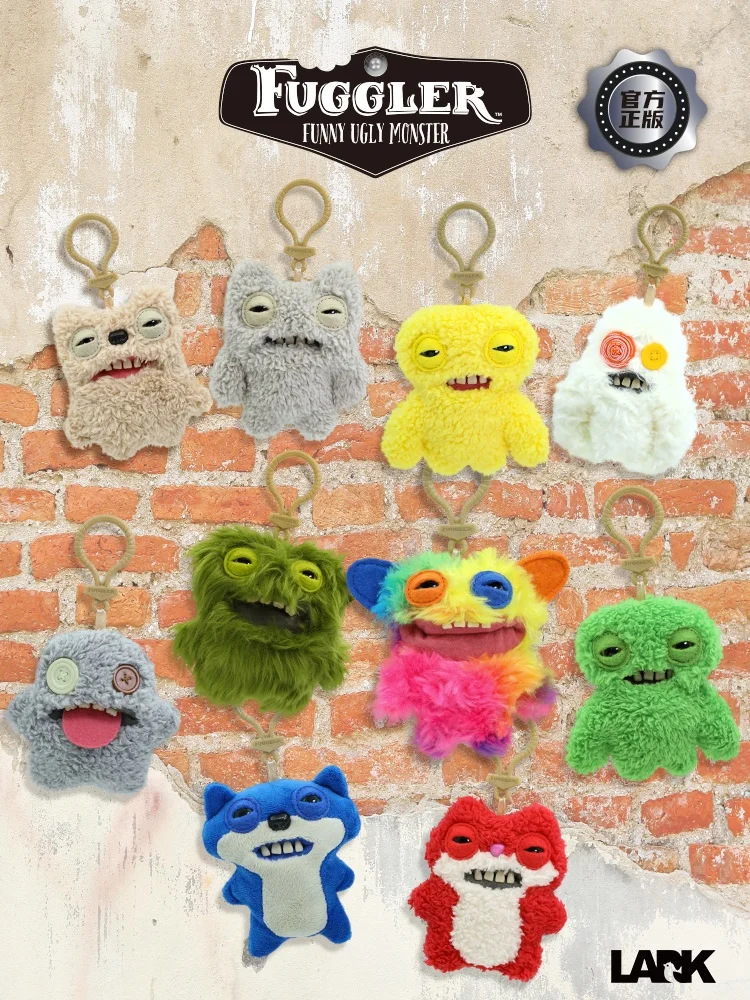 Originele Fuggler Tiener Monster Pluche Pop Funk Tiener Schat Lelijk Monster Leuk Speelgoed Sleutelhanger Serie Pluche Pop