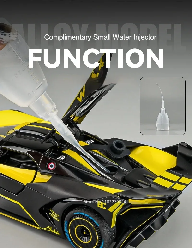 1:24 Bolide Revuelto Legierung Modell Diecast Auto Spielzeug Türen Geöffnet Sound Licht Zurückziehen Miniatur Fahrzeug Junge Erwachsene Geburtstag Geschenk – Detail 10
