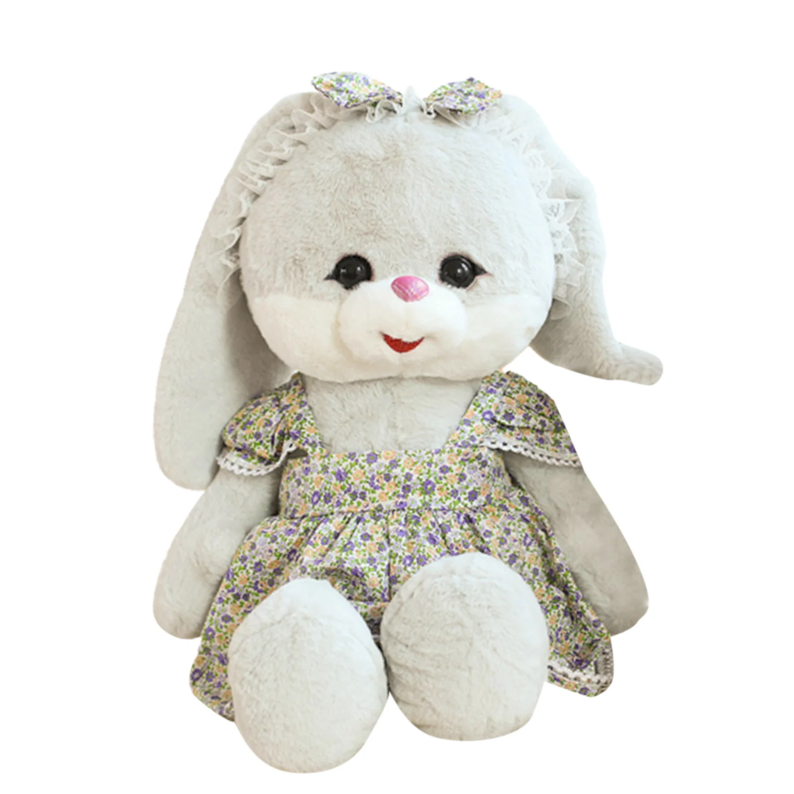Plush Rabbit Toy With Q Version Cuddly Animal Toys Sleeping Pillow Toy For Girls