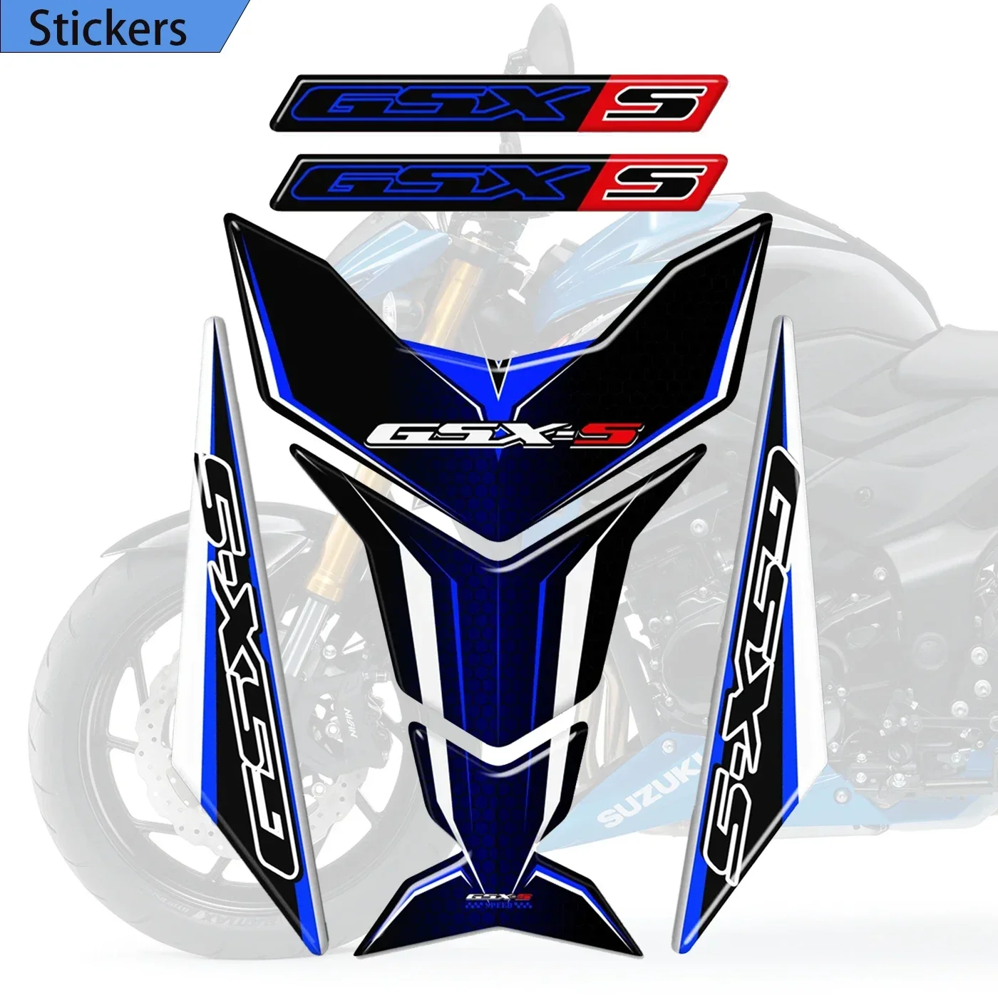 

GSX S125 S750 S1000 750 1000 For Suzuki Tank Pad Protector Stickers Decals Fender Protection