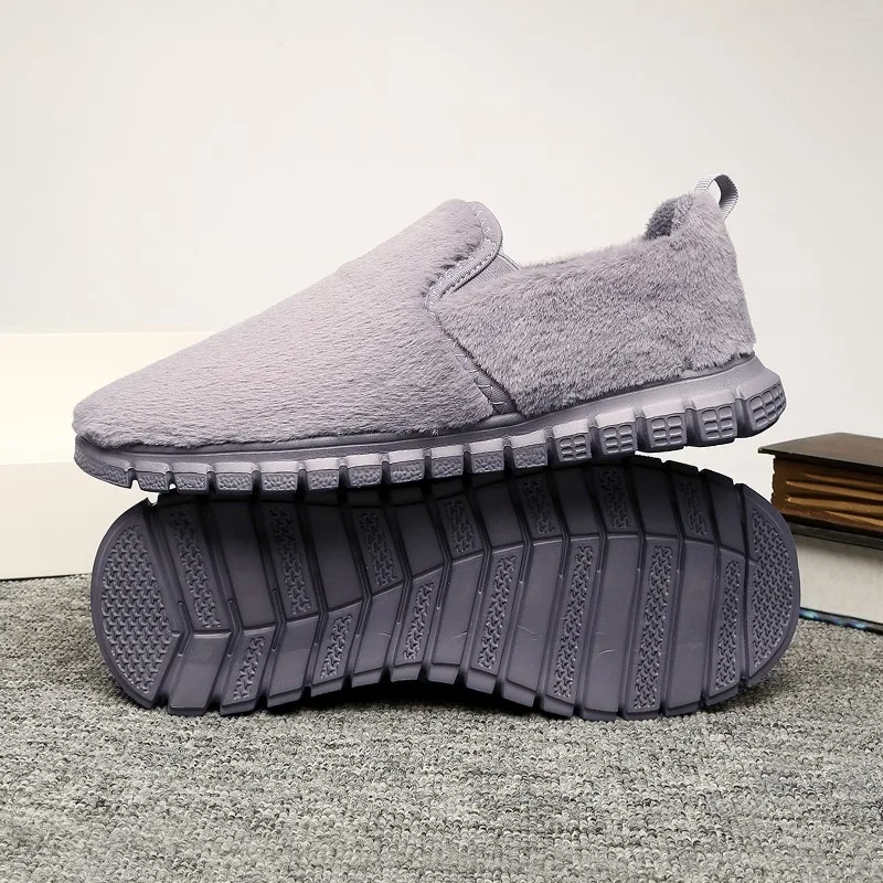 

Модная мужская меховая обувь на плоской подошве, легкие зимние повседневные кроссовки, теплые плюшевые зимние ботинки, уличные удобные хлопковые ботинки
