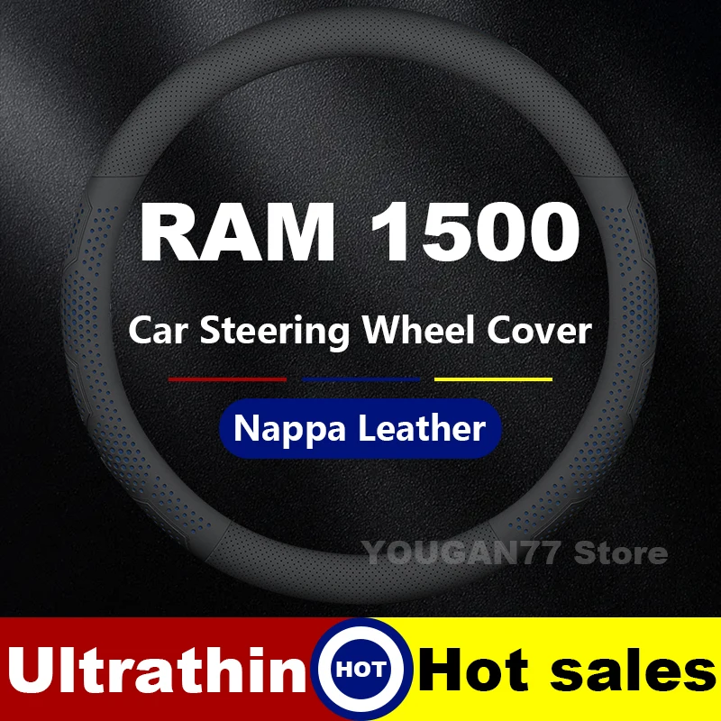 

Car Leather Steering Wheel Cover For RAM 1500 Classic 1500 TRX 1500 Rebel Heavy Duty Auto Steering Wheel Interior Accessories