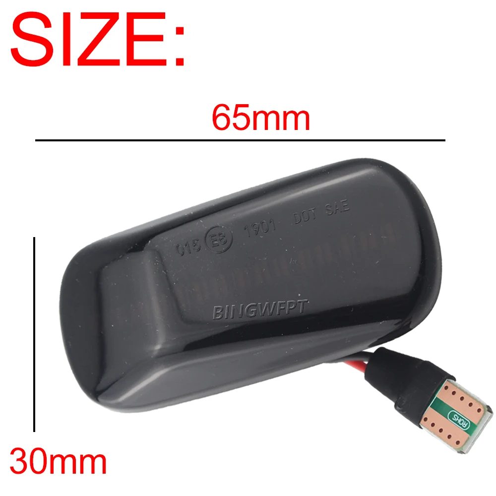 2Pieces Car Side Marker Lamp For Honda CRV Accord Civic Jazz Fit Stream Integra DC5 Odyssey Acura Dynamic LED Turn Signal Lights