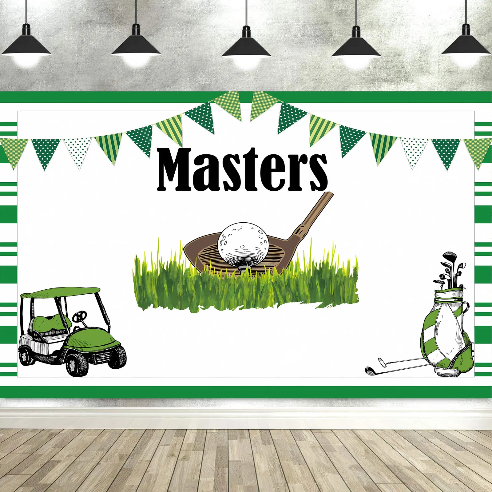Masters Golf Party Decorations Backdrop Photography Background Photo Studio Props Banner Tablecloth