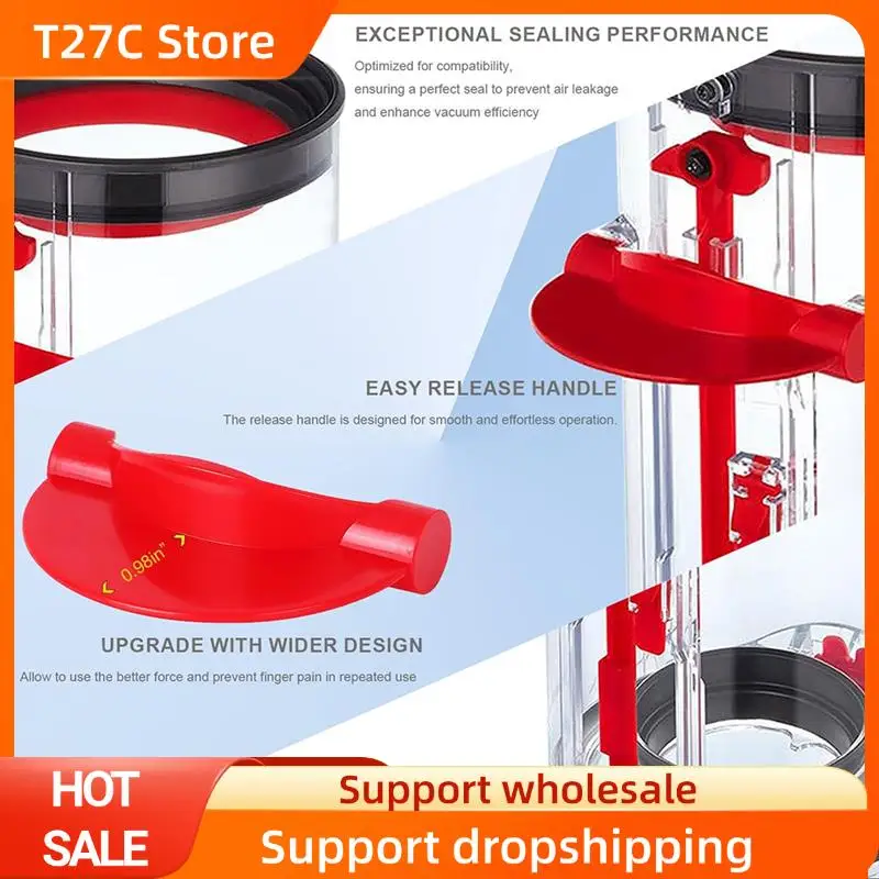 

T27C большой сменный ведро для пыли для Dyson V10 SV12, канистра для пылесоса, не подходит для V12