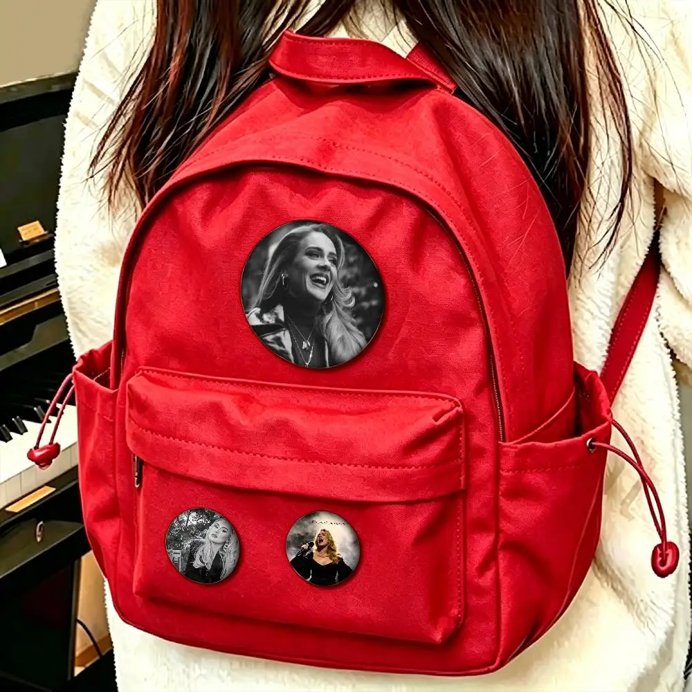 Singer A-Adele 25mm 32mm 44mm 58mm Anime Badges Brooches DIY Pins Decorations Birthday Gifts