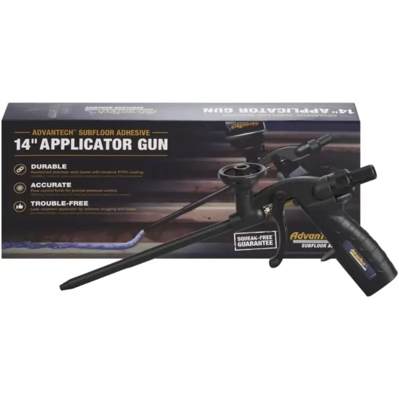 AdvanTech Non-Stick Foam Applicator Gun - Professional Adhesive Gun with PTFE Non-Stick Coating - Spray Foam Applicator