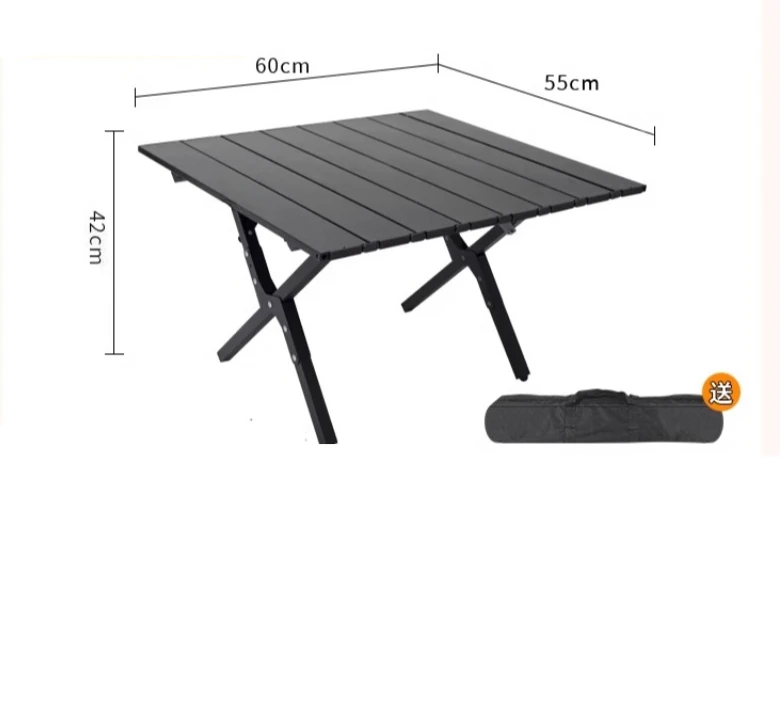 Camping tables and chairs Outdoor folding table Picnic egg roll table Camping equipment supplies Portable set All-in-one set