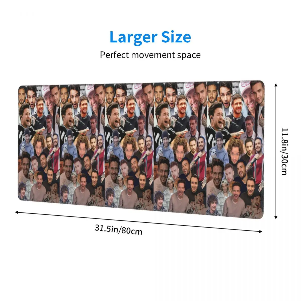 Large Mouse Pad Liam Payne Photo Collage Gamer PC Laptop Mats Keyboard Carpet Computer Gaming Office Accessories Desk Mat