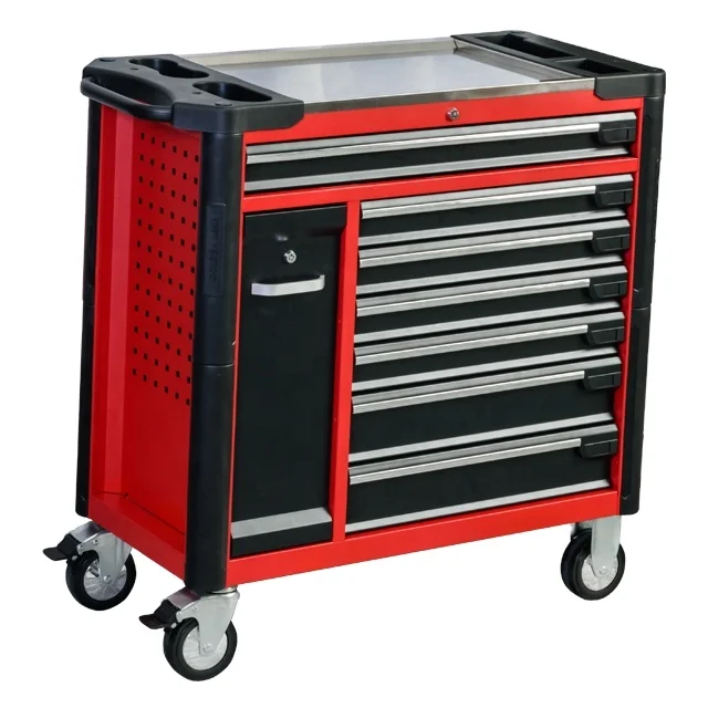 for·Professional Roller Cabinet with Stainless Steel Working Top and Pull Out Hanging Plate#